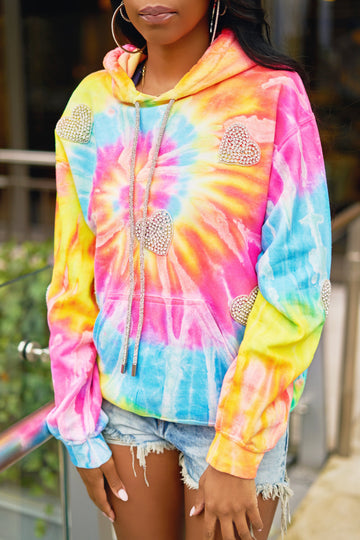 TIE-DYE LOVE HOODIE